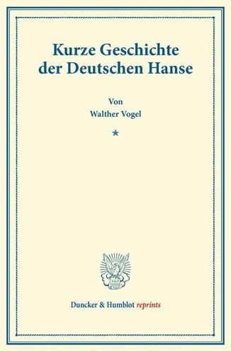 Cover for Vogel · Kurze Geschichte der Deutschen Ha (Buch) (2013)