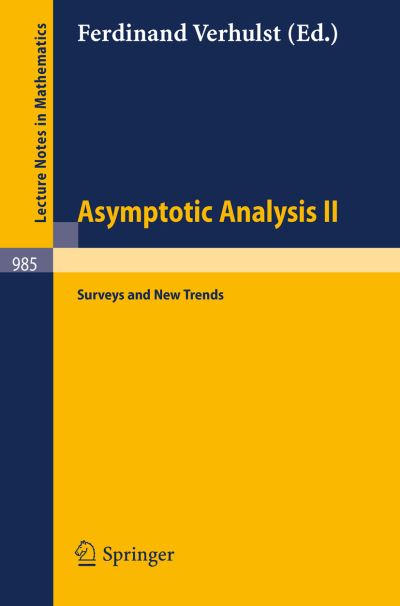 Cover for F Verhulst · Asymptotic Analysis: Surveys and New Trends - Lecture Notes in Mathematics (Paperback Book) (1983)