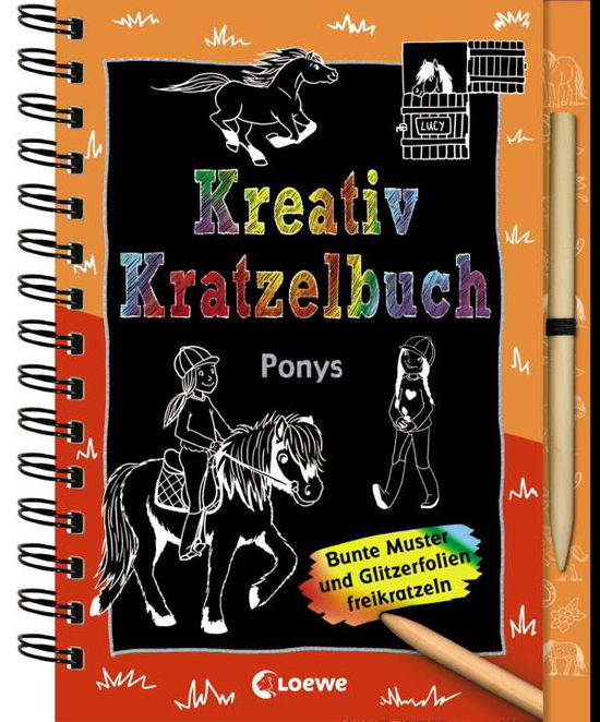 Cover for Kreativ-Kratzelbuch · Ponys (Bok)