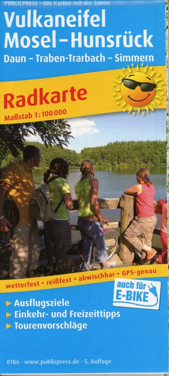 Cover for Vulkaneifel - Moselle - Hunsruck, cycling map 1:100,000 (Map) (2019)