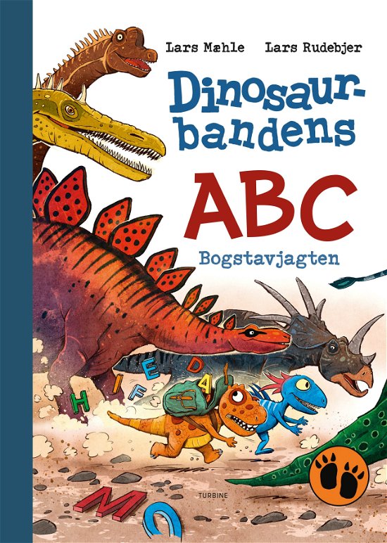 Cover for Lars Mæhle · Dinosaurbandens ABC - Bogstavjagten (Inbunden Bok) [1:a utgåva] (2024)