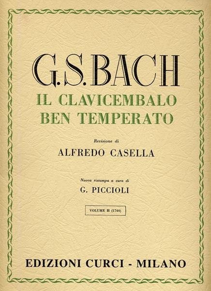 Cover for Bach Johann Sebastian · Il Clavicembalo Ben Temprato (Book)