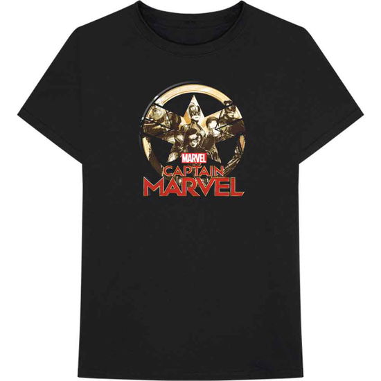 Cover for Marvel Comics · Marvel Comics Unisex T-Shirt: Captain Marvel Star Logo (T-shirt)