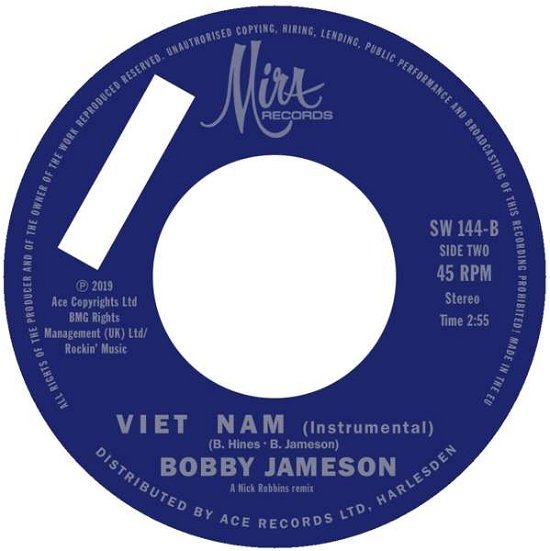 Viet Nam / Viet Nam (Instrumental) - Bobby Jameson - Música - ACE - 0029667023870 - 28 de junho de 2019
