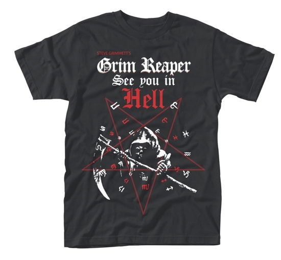 Cover for Grim Reaper · See You in Hell (T-shirt) [size L] [Black edition] (2016)