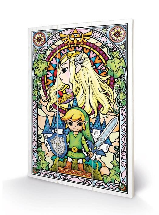 THE LEGEND OF ZELDA - Wood Print 20x29.5 - Stained - Wood Poster - Merchandise -  - 5051265845870 - 31. desember 2019