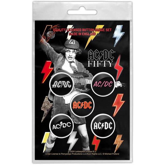 Cover for AC/DC · AC/DC Button Badge Pack: Bolt Array (MERCH) (2024)