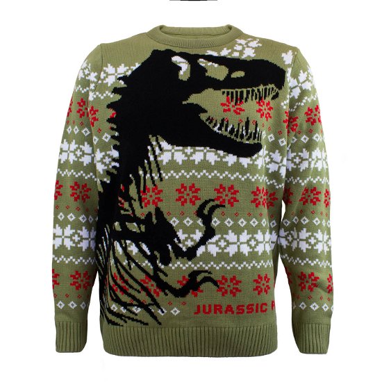 Jurassic Park Sweatshirt Christmas Jumper Dino Ske - Jurassic Park - Koopwaar -  - 5056463457870 - 25 oktober 2022