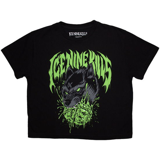 Cover for Ice Nine Kills · Ice Nine Kills Ladies Crop Top: Wolf (Black) (CLOTHES) [size S] (2025)