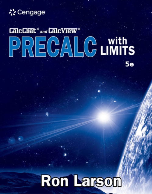 Student Study and Solutions Manual for Larson's Precalculus with  Limits, 5th - Ron Larson - Books - Cengage Learning, Inc - 9780357457870 - January 2, 2021