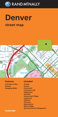 Cover for Rand McNally · Rand McNally Folded Map Denver Street Map (Map) (2016)