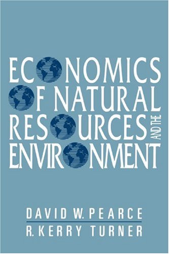 Cover for David W. Pearce · Economics of Natural Resources and the Environment (Paperback Book) (1989)