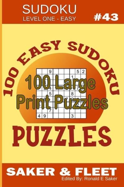 Saker Publishing · Sudoku Level One Easy #43 (Paperback Bog) (2019)