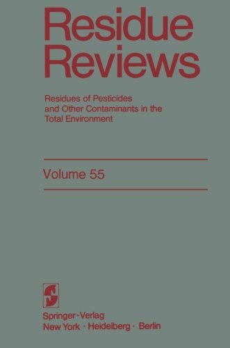 Residue Reviews: Residues of Pesticides and Other Contaminants in the Total Environment - Reviews of Environmental Contamination and Toxicology - Francis A. Gunther - Bücher - Springer-Verlag New York Inc. - 9781461393870 - 14. Dezember 2011