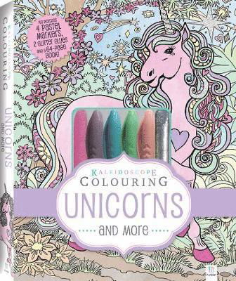 Cover for Hinkler Pty Ltd · Kaleidoscope Pastel Colouring Kit: Unicorns and More - Kaleidoscope Colouring (Book) (2017)