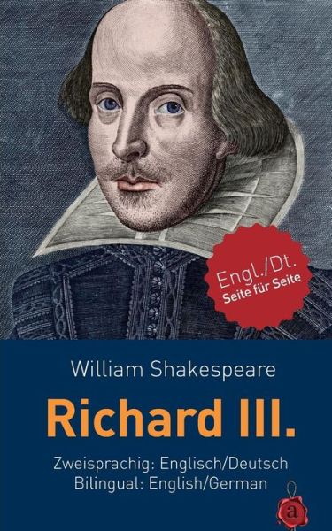 Cover for William Shakespeare · Richard Iii. Shakespeare. Zweisprachig: Englisch / Deutsch. Bilingual: English / German (Paperback Book) (2015)