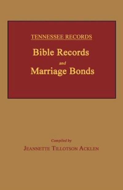 Cover for Tennessee Records (Paperback Book) (2017)