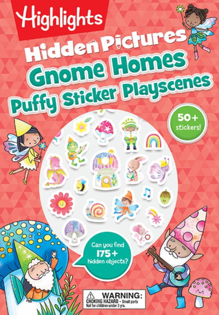 Cover for Gnome Homes Hidden Pictures Puffy Sticker Playscenes - Highlights Puffy Sticker Plays (Paperback Book) (2025)