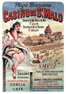 Cover for Sans Auteur · Carnet Blanc Affiche Casino Saint-malo (Pocketbok) (2016)