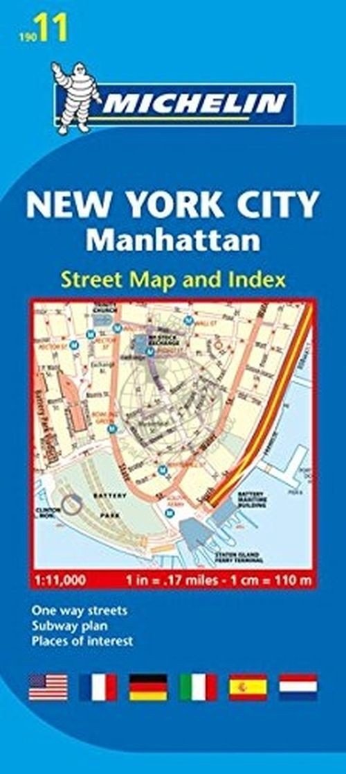 Cover for Michelin · New York: Manhattan - Michelin City Plan 10: City Plans (Kort) (2018)