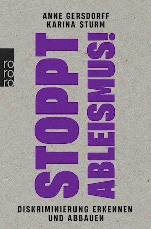 Cover for Gersdorff, Anne; Sturm, Karina · Stoppt Ableismus! (Bok)