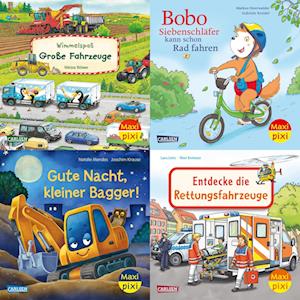 Maxi-Pixi-4er-Set 123: Große Räder – kleine Räder (4x1 Exemplar) - V/A - Kirjat - Carlsen - 9783551030870 - maanantai 31. maaliskuuta 2025