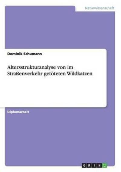 Cover for Schumann · Altersstrukturanalyse von im S (Book) (2015)