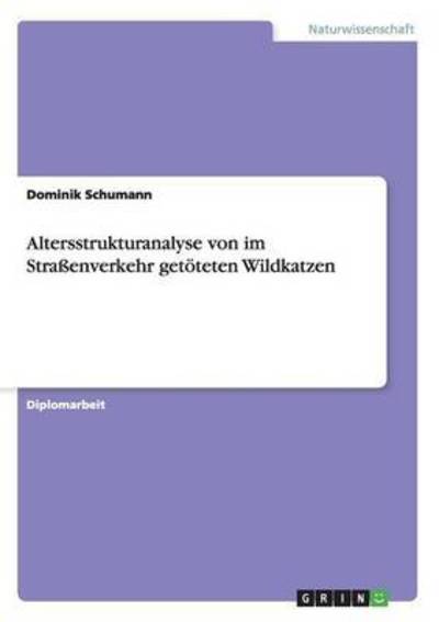 Altersstrukturanalyse von im S - Schumann - Kirjat -  - 9783668088870 - keskiviikko 18. marraskuuta 2015