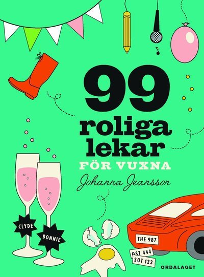 Cover for Johanna Jeansson · 99 roliga lekar för vuxna (Bound Book) (2017)