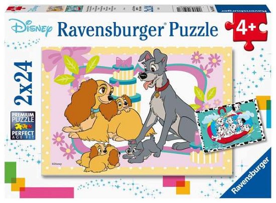 Cover for Ravensburger · De Schattigste Disney Puppies (2 X 24 Stukjes) (Jigsaw Puzzle) (2020)