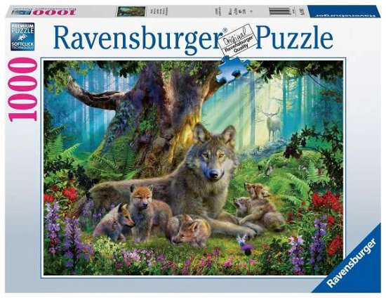 Puzzel 1000 stukjes Famile wolf in het bos - Ravensburger - Outro - Ravensburger - 4005556159871 - 2020