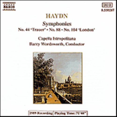 HAYDN: Symphonies 44, 88 & 104 - Wordsworth,barry / Cib - Musiikki - Naxos - 4891030502871 - torstai 21. maaliskuuta 1991