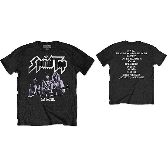 Cover for StudioCanal · StudioCanal Unisex T-Shirt: Spinal Tap One Louder (T-shirt) [size S] [Black - Unisex edition]