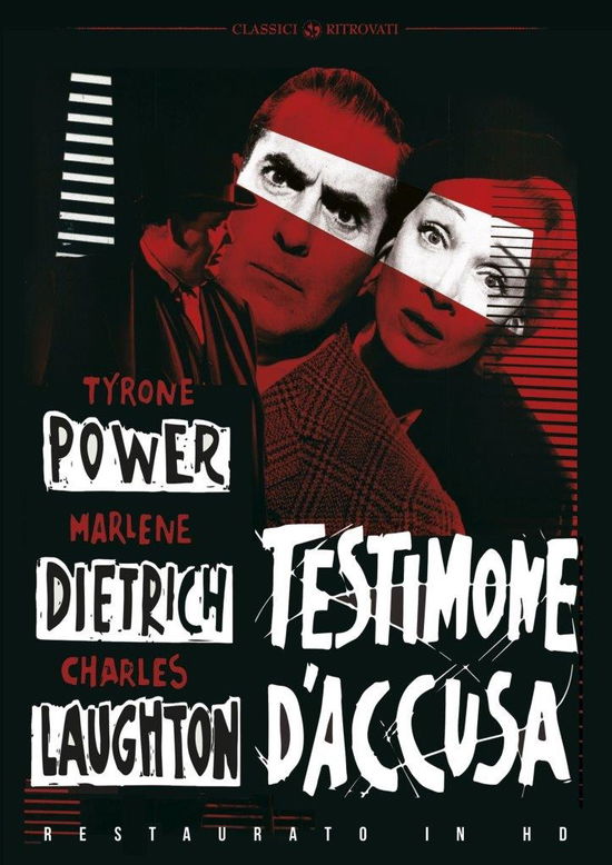 Cover for Testimone D'accusa (Restaurato (DVD) (2021)