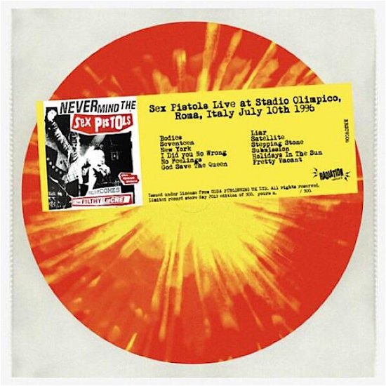 Cover for Sex Pistols · Live At Stadio Olimpico, Roma, Italy July 10th 1996 (LP)