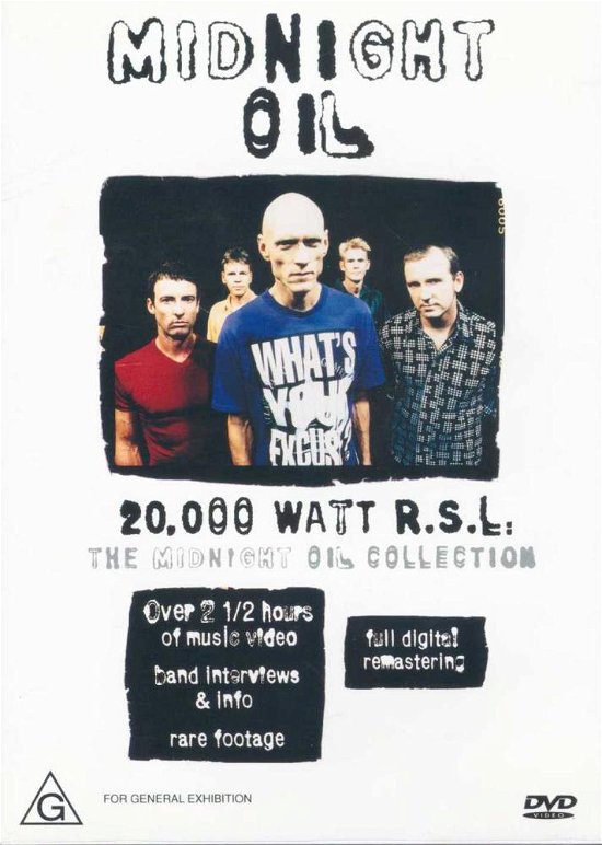 Cover for Midnight Oil · 20,000 Watt Rsl - The Collection (DVD) (2001)
