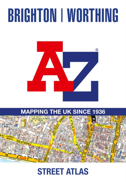 Cover for A-Z Maps · Brighton and Worthing A-Z Street Atlas (Pocketbok) [New Eighth edition] (2025)