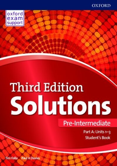 Cover for Paul Davies · Solutions: Pre-Intermediate: Student's Book A Units 1-3: Leading the way to success - Solutions (Paperback Book) [3 Revised edition] (2019)