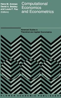 Cover for Hans M Amman · Computational Economics and Econometrics - Advanced Studies in Theoretical and Applied Econometrics (Innbunden bok) [1992 edition] (1991)