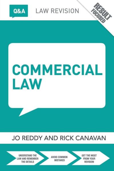 Cover for Reddy, Jo (University of Hong Kong) · Q&amp;A Commercial Law - Questions and Answers (Paperback Book) (2015)