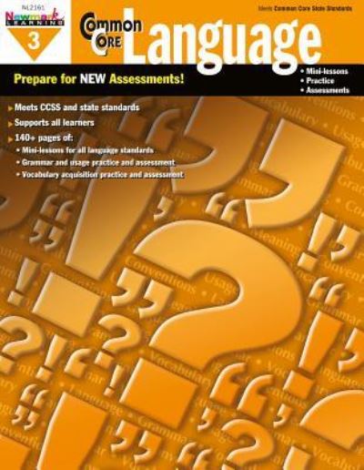 Cover for Newmark Learning · Common Core Practice Language Grade 3 (Paperback Book) (2014)