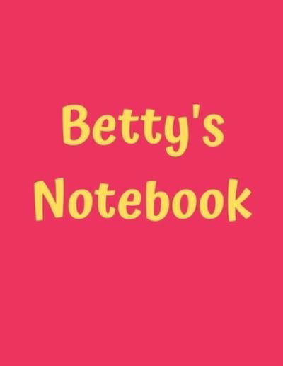 Cover for 99 Notes · Betty's Notebook (Pocketbok) (2019)