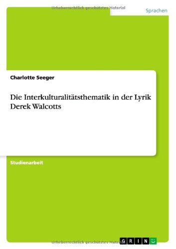 Cover for Seeger · Die Interkulturalitätsthematik i (Book) [German edition] (2011)