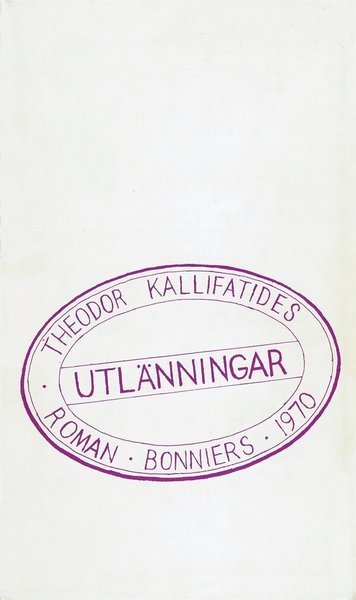 Cover for Theodor Kallifatides · Utlänningar (ePUB) (2013)