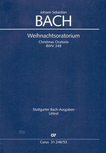 Cover for JS Bach · Weihn.orator.1-6,KA.CV31.248/53 (Bog)