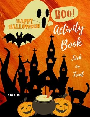 Cover for Anette Cecille · Halloween Activity Book Trick or Treat Age 5-12 (Paperback Book) (2020)