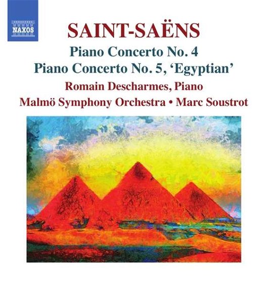 Cover for Descharmes / Malmo So/soustrot · Saint-Saens / Piano Concertos 4 &amp; 5 (CD) (2018)