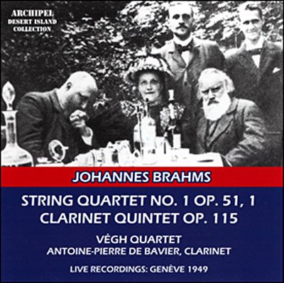 Streich Quartett No. 1 Op. 51/ - Brahms Johannes - Musikk - CLASSICAL - 4035122402872 - 24. januar 2006