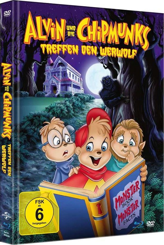 Cover for Br+dvd Alvin Und Die Chipmunks Treffen Den Werwolf · Alvin Und Die Chipmunks Treffen den Werwolf - Mb (Blu-ray) (2021)