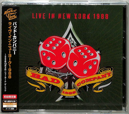 Cover for Bad Company · Live 1988 (CD) [Japan Import edition] (2021)